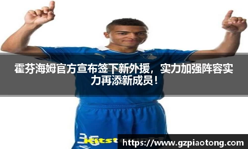 霍芬海姆官方宣布签下新外援，实力加强阵容实力再添新成员！